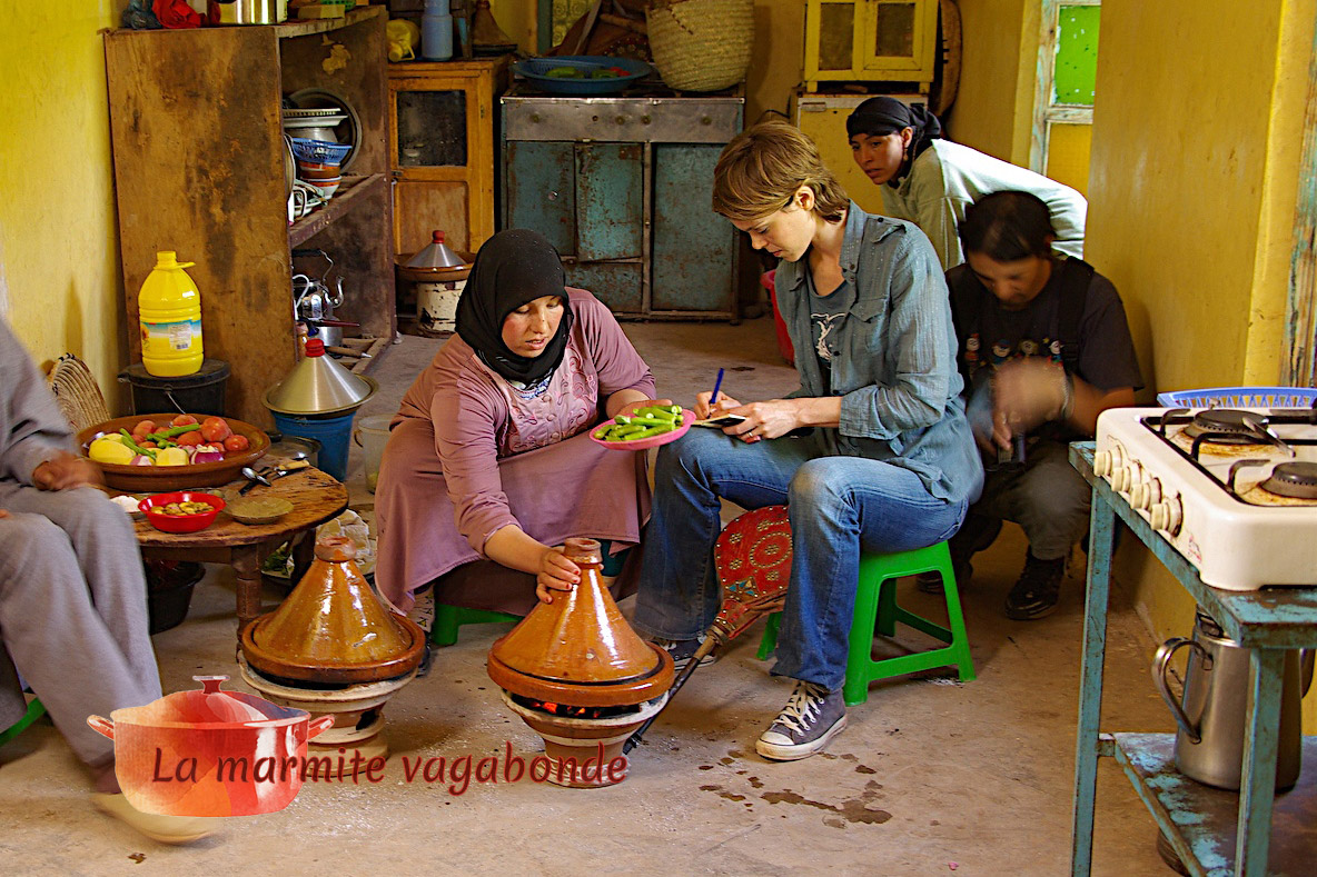 Julie Andrieu in Morocco, and the beef tajine with rose